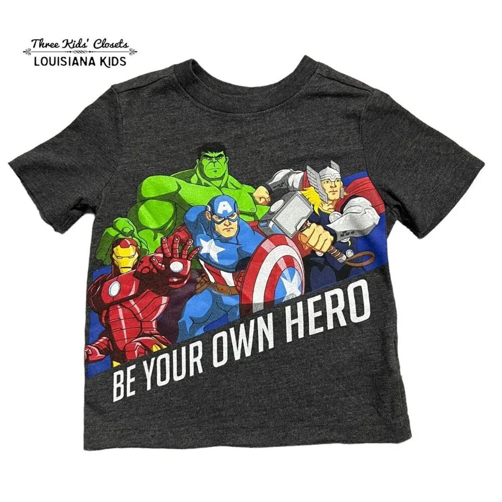 Old Navy 2T Collectibilitees Be Your Own Hero Superhero Shirt